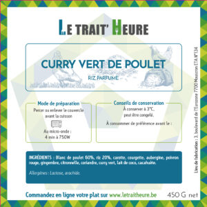 Curry vert de poulet