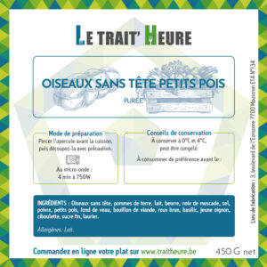 Oiseaux sans tête petits pois