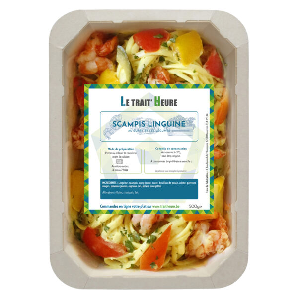 Scampis Linguine au curry et ses légumes – Image 3