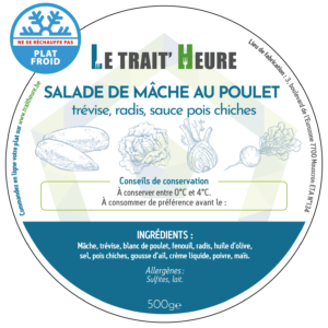 Salade de mâche au poulet