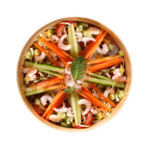 Salade thaï aux crevettes rose