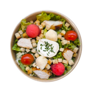 Salade de pastèque et poulet grillé à l'huile de sésame