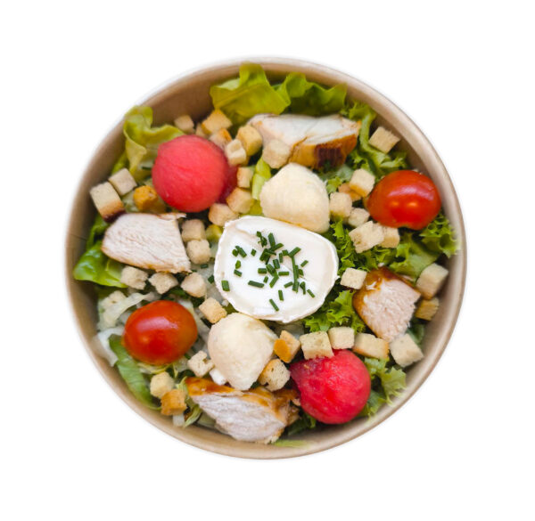 Salade de pastèque et poulet grillé à l'huile de sésame